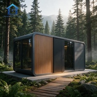 OEM Maisonnette Modulaire Préfabriquée Apple Cabin House de 20 ou 40 pieds, Capsule Spatiale Mobile, Mini-Maison pour Hôtels, Glamping et Complexes Hôteliers