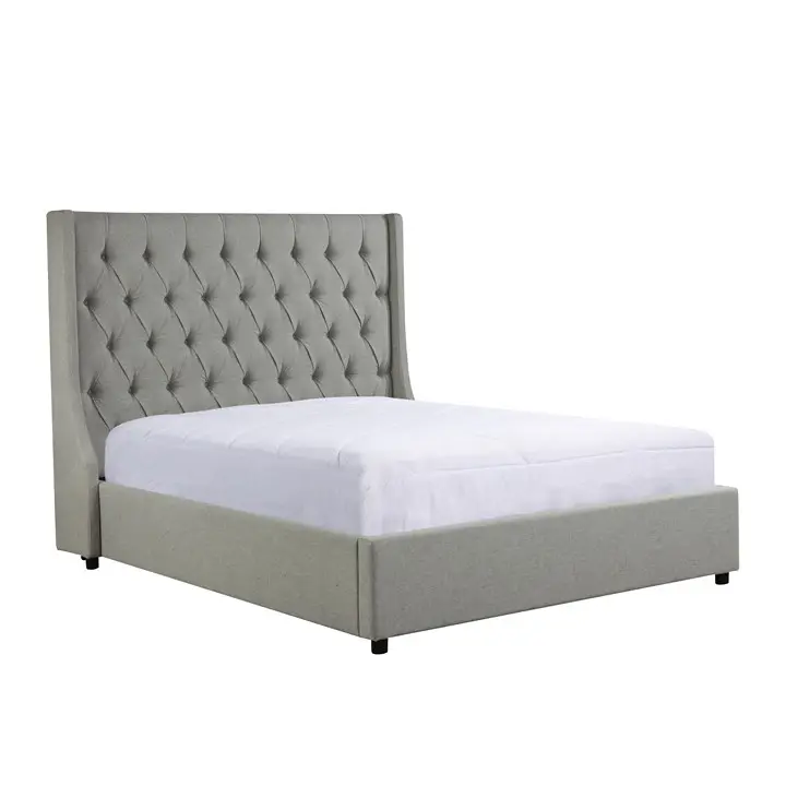 Modern mobilya lüks yatak odası takımları kral boyutu çift tek katı ahşap yatak odası için