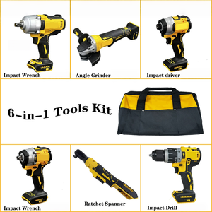 Ensemble d'outils industriels 6-en-1 : clés, forets, outils électriques pour travaux de réparation en extérieur - Product Image 2