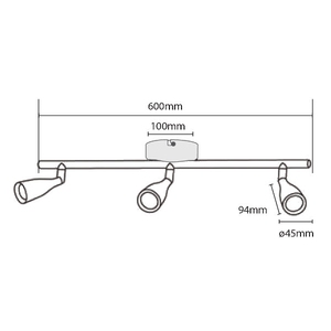V-TAC VT-813 3000K luce da parete a LED bianca 13.5W (3x4.5W) lampade da parete - Product Image 4