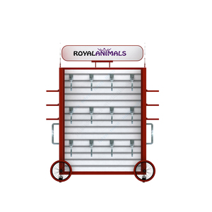 Multi-Functional Pet Accessories <b>Display</b> Rack with <b>Hooks</b> & Casters - Product Image 2