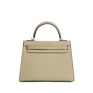 Sac fourre-tout bandoulière de créateur en cuir véritable pour femme, style urbain et simple, sac à main de bureau avec boucle et surpiqûres - Product Image 3