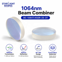 Combinateur de faisceau laser à fibre STARLIGHT 1064 nm en silice fondue D25 mm 3T pour la combinaison de la lumière visible à 450 nm