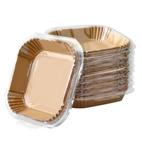 Plateau en papier sulfurisé pour friteuse à air, usage domestique, tampon absorbant l'huile, plateau de cuisson en aluminium pour four, outil de barbecue