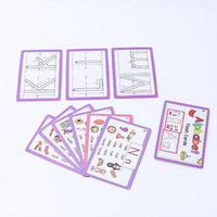Cartes flash personnalisées avec des mots, phonétique naturelle, lettres pour l'éducation précoce, cartes effaçables, puzzle de cartes flash