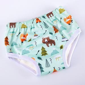 Couches en tissu lavables pour bébés Sous-vêtements d'entraînement au pot Pantalon d'entraînement absorbant pour tout-petits Couche d'entraînement au <span class=keywords><strong>pipi</strong></span> pour tout-petits - Product Image 5