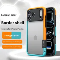 Coque de téléphone portable antichoc en TPU+PC pour iPhone 17 Pro, design professionnel, protection du panneau arrière, dissipation thermique, cadre de maintien du téléphone