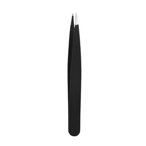 <span class=keywords><strong>Pinzas</strong></span> de depilar de acero al carbono negro con punta, empaque, boca oblicua, boca plana, varias especificaciones, herramienta de belleza y reparación. - Product Image 4