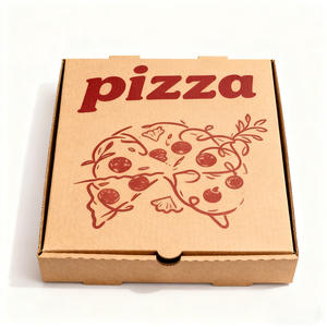 Boîte à pizza robuste à prix réduit 20*20*4.5cm Emballage à pizza de qualité commerciale Dimensions personnalisables Conteneur à pizza en gros - Product Image 3