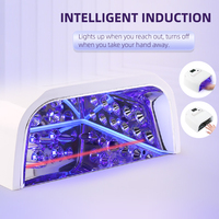 Tragbare 128W Kabellose Hochwertige LED UV-Nagellampe Mini Blitztrockner Gel-Trockner Wiederaufladbar Geräuscharm Nagellicht