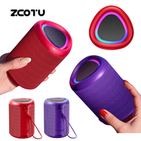 Mini haut-parleur Bluetooth 5.3 portable, étanche IPX5, appairage TWS, lumière LED, son HD 15W pour la randonnée, le camping et la douche en extérieur