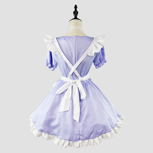 Kuromi Maid Costume Plus Size Cosplay Outfit Fresh Sweet Style Anime Role Play Costume Polyester Material Spring 2024 - Product Image 3