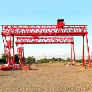 60 ton kaldırma kapasitesi tek kirişli gantri vinç kafes tipi portal vinçler