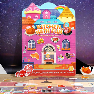 Early Educational Quiet Sticker <b>Book</b> <b>Puzzle</b> Toy for Children Baby Reusable Toddler Travel Toy Sticker <b>Books</b> Fun Activities - Product Image 2