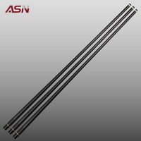ASN W-QJ-02  T1100 Fût de queue de billard en fibre de carbone à joint radial 350mm, segment parallèle, équipement de billard professionnel à faible déviation