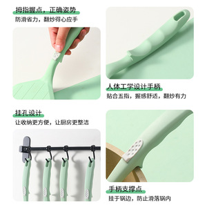Silicone Spatula Set 6 Piece Non Stick Heat Resistant Kitchen Utensils <b>Cooking</b> Tools For Pans And Stirring - Product Image 2