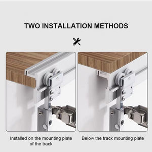 Kit d'accessoires pour <span class=keywords><strong>placard</strong></span> et cuisine, <span class=keywords><strong>guide</strong></span> <span class=keywords><strong>de</strong></span> rail métallique, quincaillerie pour armoire, rails coulissants pour <span class=keywords><strong>porte</strong></span> <span class=keywords><strong>de</strong></span> <span class=keywords><strong>placard</strong></span>, roulettes supérieures, accessoires <span class=keywords><strong>de</strong></span> montage - Product Image 5