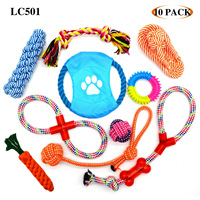 Ensemble de jouets à mâcher pour chien en corde de coton, durable, soins dentaires, kit de jeu interactif pour animaux de compagnie, vente en gros d'usine