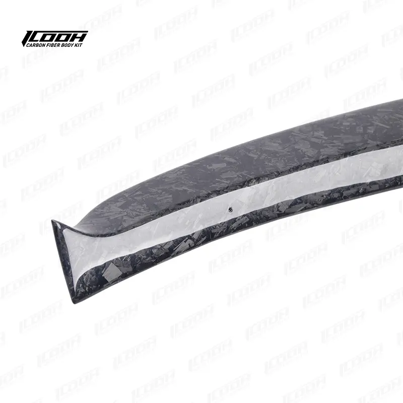 ICOOH Kit bodi serat karbon gaya tempa balap sayap Spoiler atap belakang untuk BMW 1 seri E82 Sedan Coupe 2007-2013