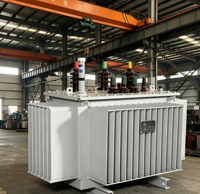 Transformateur de puissance triphasé immergé dans l'huile YongHui à haute efficacité, bobines en cuivre/aluminium, 6V 400V 30KVA-1600KVA, faible encombrement