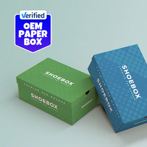 High Quality OEM Custom Color <b>Shoe</b> Paper <b>Box</b>, <b>Cardboard</b> <b>Shoe</b> <b>Box</b> Packaging with Personalized Logo Design - Product Image 1