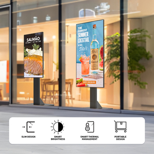 55 pouces haute luminosité LCD vitrine affichage intérieur écran de signalisation numérique pour la publicité au détail - Product Image 5