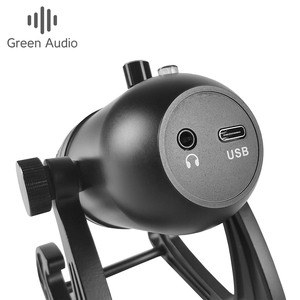 Micrófono de condensador con cancelación de ruido USB todo metal para estudio de grabación en vivo por <span class=keywords><strong>ordenador</strong></span>, micrófono de condensador con grabación en vivo, todo tipo de metal - Product Image 2