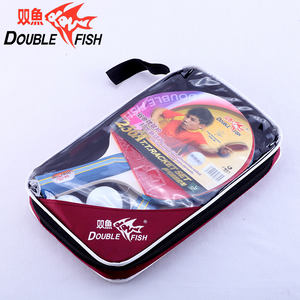 Ensemble de raquettes de tennis de table Double Fish 2 pièces, manche long, 7 couches de bois pur, <span class=keywords><strong>kit</strong></span> de raquettes de <span class=keywords><strong>ping</strong></span>-<span class=keywords><strong>pong</strong></span> - Product Image 6