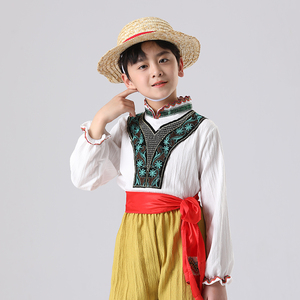 Disfraces de actuación étnica <span class=keywords><strong>eslovaca</strong></span> para niños que comprenden vestidos, pantalones, parte superior hecha de poliéster - Product Image 2