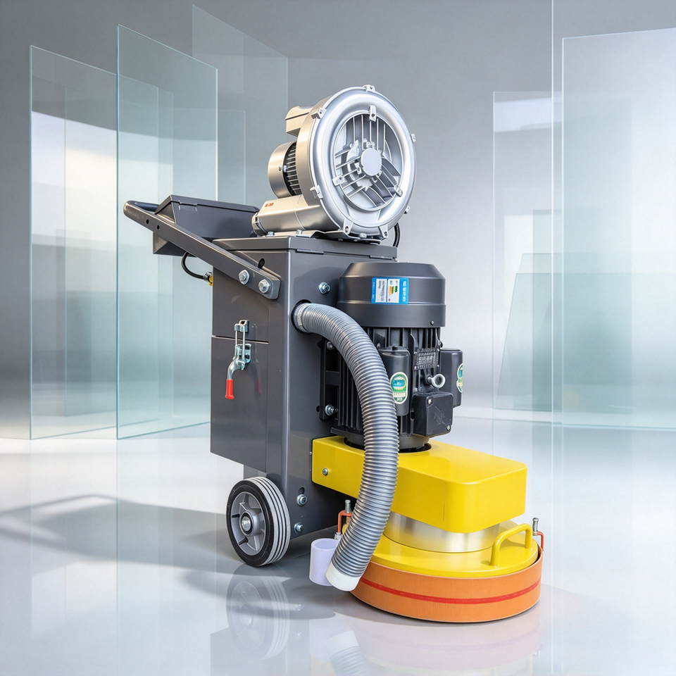 Multi Voltage Concrete Floor Grinder 110V 220V 380V External Fan Dust ...