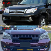 Pour Lexus GX470 2004-2009, calandre avant style TRD, grille de radiateur en ABS, remplacement direct, mise à niveau, noir, look sportif tout-terrain