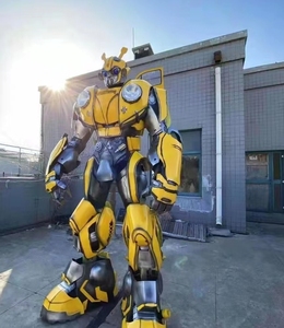 Disfraces de TV y Cine, Decoraciones para Fiestas de Navidad y Halloween, Disfraz de Robot LED Gigante de 2.7m, Disfraz de Cosplay para Adultos - Product Image 1
