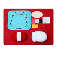 Kit d'Artisanat DIY en Feutre pour Enfants Noël, Ensemble de Broderie au Poinçon Père Noël, Renne et Sapin de Noël
