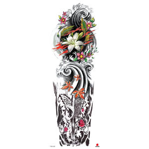<span class=keywords><strong>Tatuajes</strong></span> temporales <span class=keywords><strong>de</strong></span> brazo completo Tribal, 480x170mm, brújula, rosa para arte corporal tótem <span class=keywords><strong>de</strong></span> León, tatuaje <span class=keywords><strong>de</strong></span> manga japonesa - Product Image 2