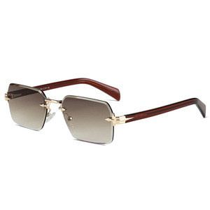 Cao cấp Shades Sunglasses Womens sang trọng không có vành Kính mát cho nam giới chất lượng cao Acetate Kính mát - Product Image 3