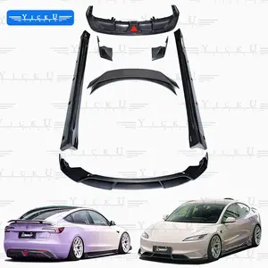 CMST Body Kit With Carbon Fiber Front Lip Side Skirt And Rear Lip Spoiler Suitable For The 2023 New Tesla Model 3