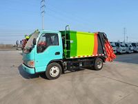Camion de transfert de déchets compressés JAC 5,8 m³ avec pompe manuelle, chargement arrière, moteur Euro 6 Diesel, pour nettoyage urbain, vente directe usine