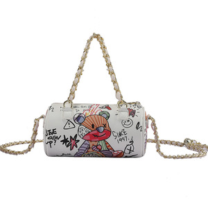<span class=keywords><strong>Anime</strong></span> moda grafite saco bonito urso cartoon menina ombro saco handheld crossbody cadeia cilindro saco - Product Image 1