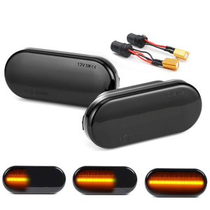 Lot de 2 clignotants latéraux noirs pour Ford C-max Fiesta Mk5 Focus MK2 Fusion Galaxy <span class=keywords><strong>MK1</strong></span> MK2 VW Passat 3B Golf 4 Bora Lupo T5 Sharan - Product Image 4