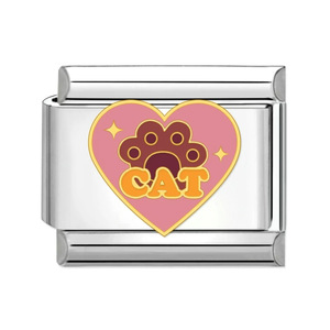 Bracelet modulaire italien avec breloque cœur, 9 mm, en acier inoxydable, élastique, unisexe, coffret cadeau de bijoux - Product Image 3