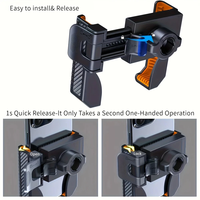Support de téléphone pour guidon de vélo ou moto, fixation sécurisée, antichoc, flexible, étanche, clip de fixation pour téléphone portable pour 4 à 7 téléphones