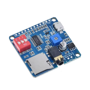 Module de lecture audio vocal, module lecteur MP3, carte amplificateur de classe D avec déclenchement UART I/O, 5W, stockage 8M, carte SD/TF DY-SV8F - Product Image 1