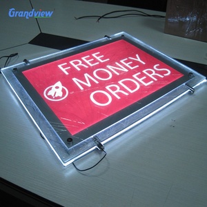 Khung Hình Tùy Chỉnh <span class=keywords><strong>Led</strong></span> Cửa Sổ Acrylic Đèn Nền Hoạt Động Bằng Pin Hộp Đèn <span class=keywords><strong>Led</strong></span> - Product Image 1