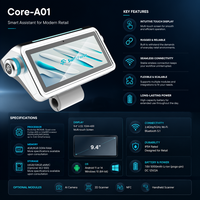 Solution d'innovation commerciale IA pour chariots de courses intelligents haut de gamme avec affichage interactif et technologie de libre-service – Fabricant