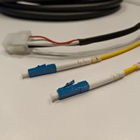 Câble à fibres optiques Socket 3K.93C FUW-2LC-5M avec étanchéité IP67, plage de température -40°C à +80°C pour la diffusion et la photographie