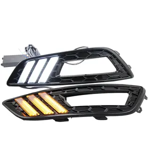 Indicatori di Direzione e dimming stile Relè 12 v LED Auto DRL luce di marcia diurna Paraurti Anteriore fendinebbia per Focus 2015 2016 2017