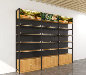 Présentoir d'îlot double face en acrylique robuste et réglable, système de vente au détail modulaire, étagères de supermarché pour hypermarché - Product Image 6