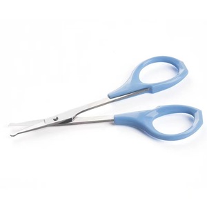 กรรไกรแต่งหน้า สแตนเลส ใบมีดโค้ง สำหรับตกแต่งคิ้ว ขนจมูก ตัดขนตาปลอม ใช้ทั่วไป - Product Image 4