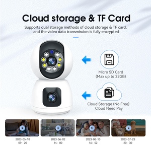 Anywii P221B 1080P Wireless Indoor <strong>Security</strong> <strong>Camera</strong> Double Lens Audio CCTV with Night Vision Human Detection Alarming IP <strong>Camera</strong> - Product Image 5