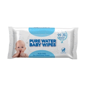 Lingettes humides pour bébé, marque privée, 60 pièces, eau pure nettoyante douce pour le visage <span class=keywords><strong>et</strong></span> les <span class=keywords><strong>mains</strong></span> - Product Image 1